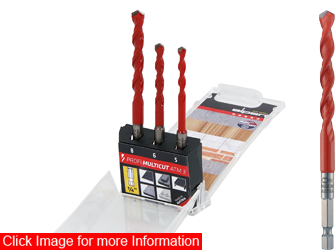 3pc Profi Multicut Drill Set