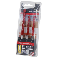 3pc Profi Multicut Drill Set