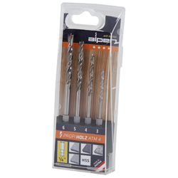 4pc Profi Wood Drill Set 1/4