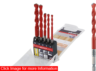 5pc Profi Multicut Drill Set 1/4
