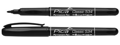 Pica Permanent Pen Black / Medium