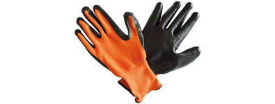 Nitrile Ribbed Gloves